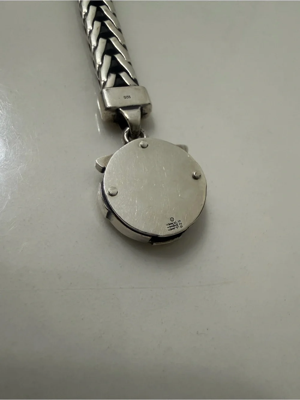 James Avery Forged In Faith Sterling Silver Braided Cross Clasp Bracelet